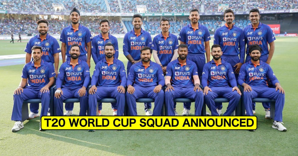 ICC Men's T20 World Cup 2022 10 India T20 World Cup 2022 Squad