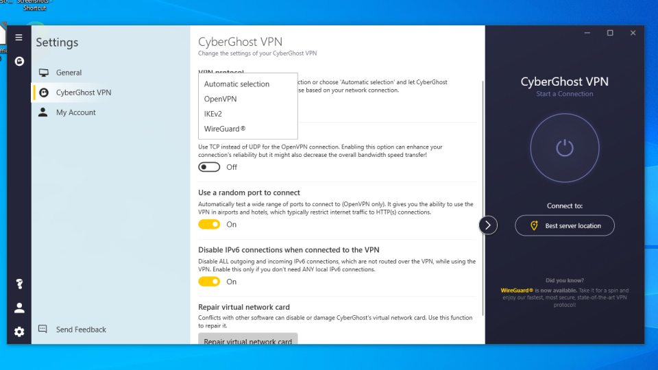 CyberGhost VPN Review 2022 11 VPN Protocols