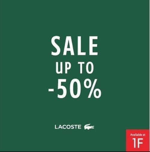 lacoste 50 off