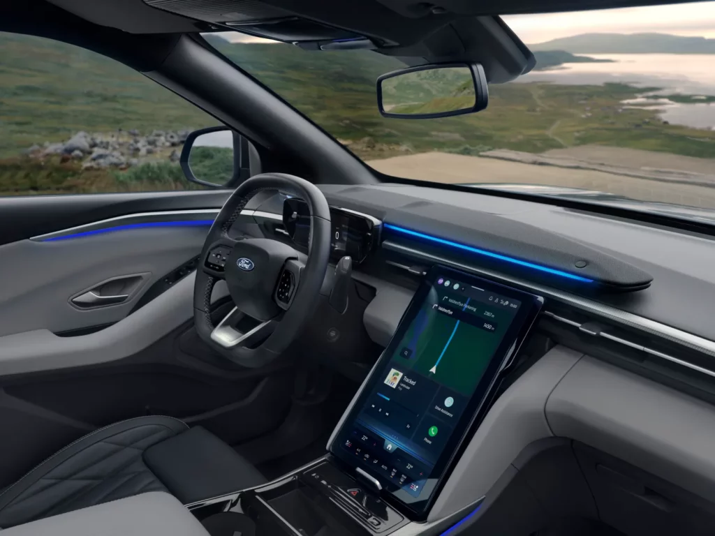 The new electric Explorer from Ford is compact and stylish. 11 Dashboard Of FORD.